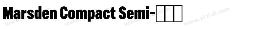 Marsden Compact Semi字体转换 Marsden Compact Semi字体转换